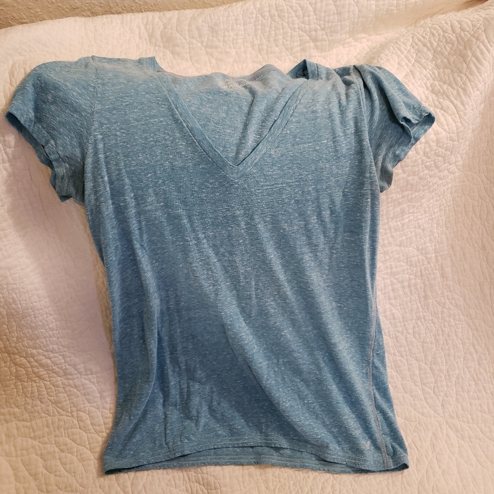 Baby Blue V Neck